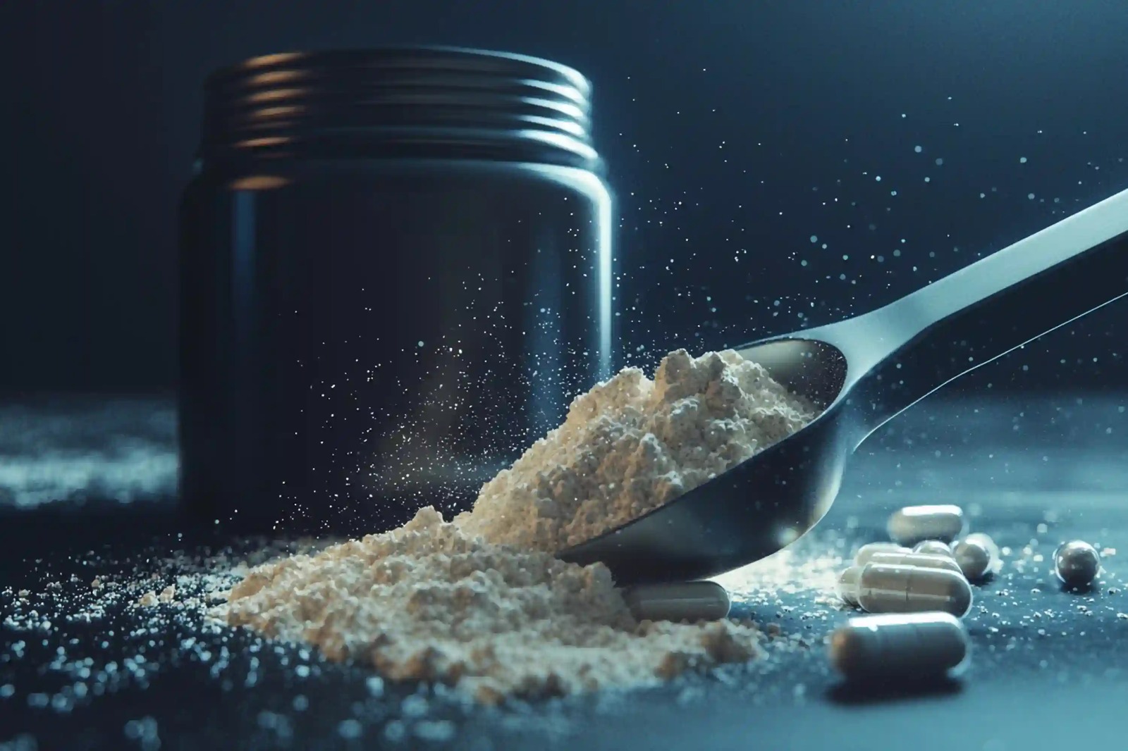 mineral supplement powder close-up